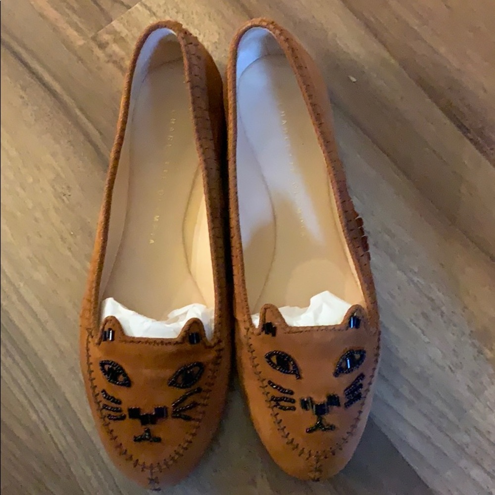 Moving sales!Charlotte Olympia kittenflats/loafers